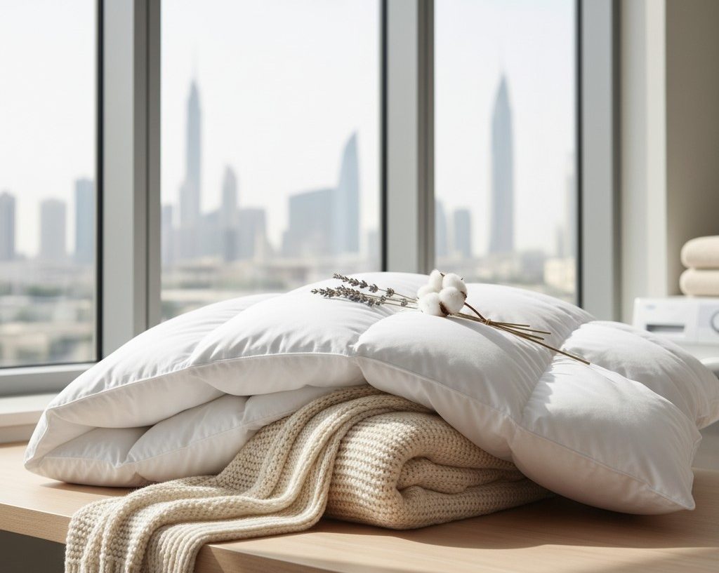 Pillow cleaning service in Dubai for soft and fresh pillows