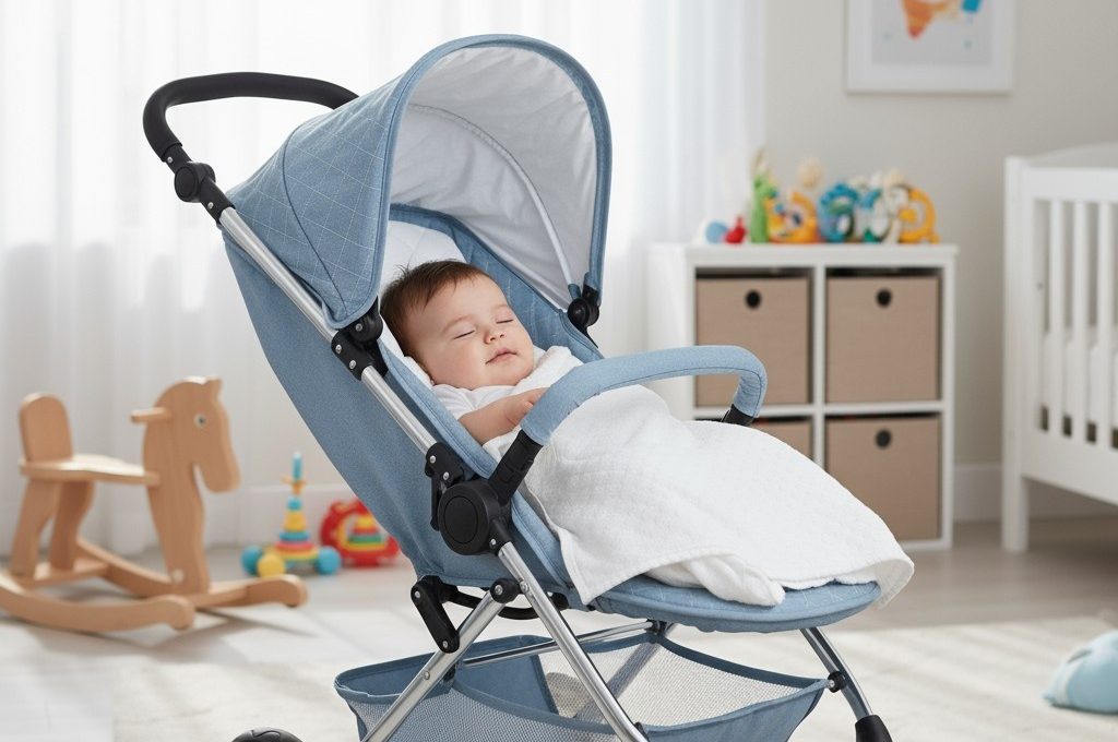 Eco-friendly stroller cleaning using baby-safe products